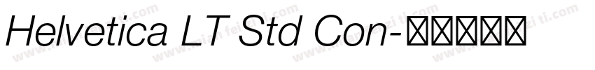 Helvetica LT Std Con字体转换